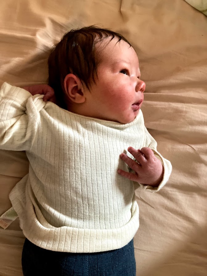 Pasgeboren baby Viggo